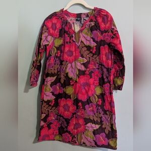 EUC Floral Cordiroy Tunic Dress GAP XXL 14-16 *F19